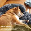 iyoimono Plush Dog Bed for Large Dogs, 90 x 85 x 13 cm, Dark Gray view 3