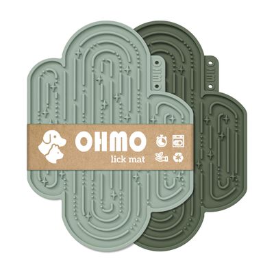 OHMO Dog Lick Mat - 2 Pcs Cactus Design