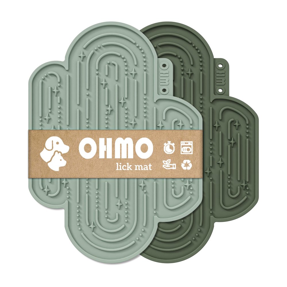 OHMO Dog Lick Mat - 2 Pcs Cactus Design