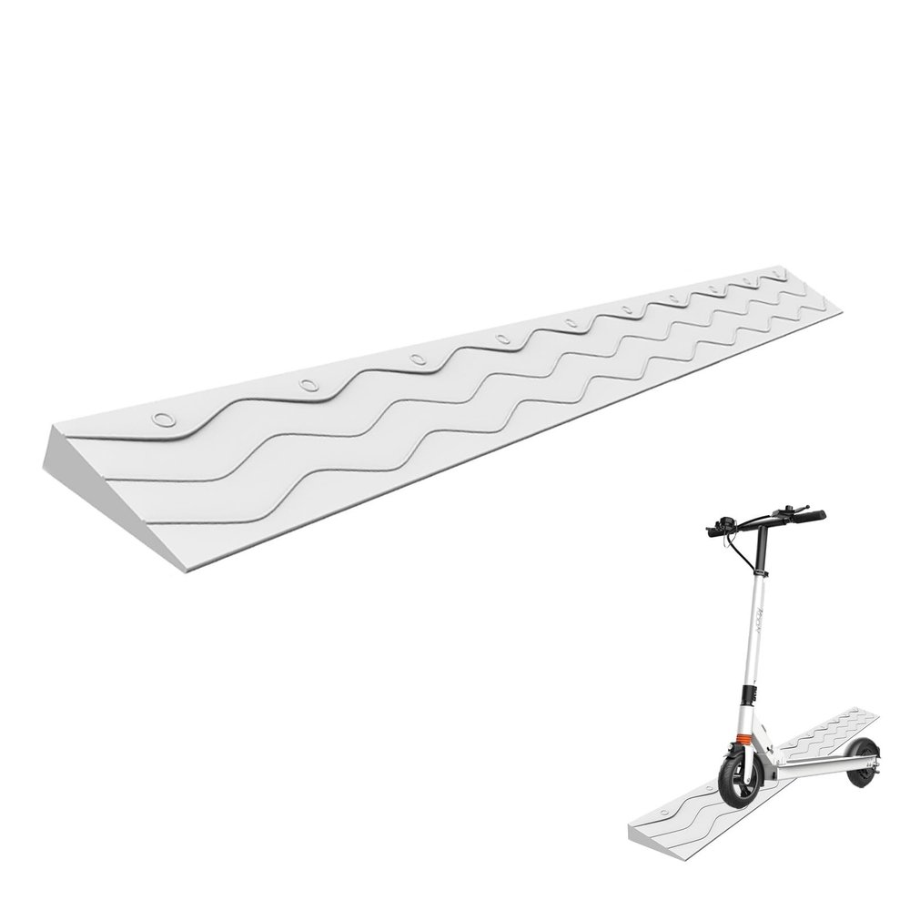 PINNKL Motorcycle and Wheelchair Threshold Ramp, Non-Slip, 100 x 8 x 2.5 cm