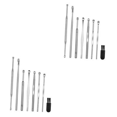 Healeved 16-Piece Stainless Steel Earwax Removal Set for Personal Use, Easy to Clean