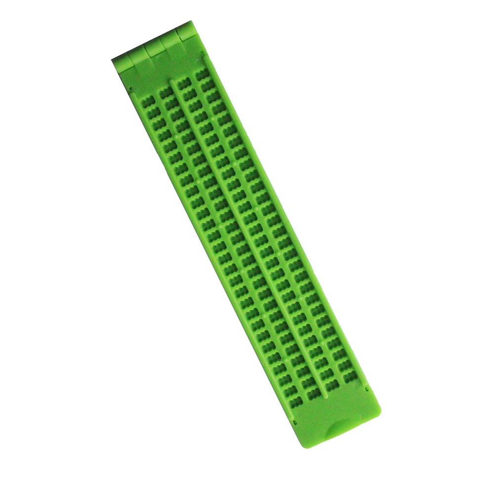 Braille Writing Slate, 4 Lines, 28 Cells, with Stylus