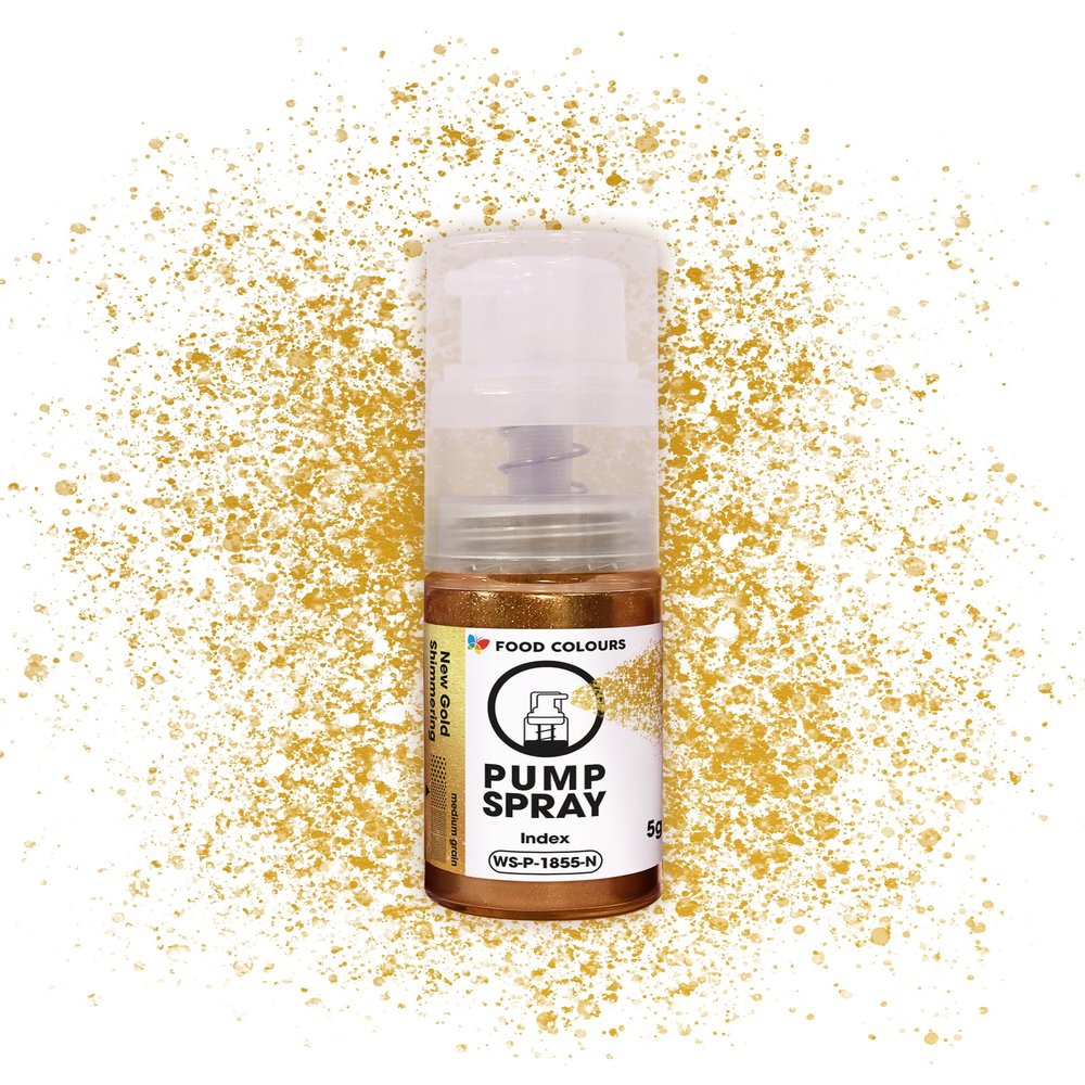 Food Colours Edible Glitter Spray, New Gold Shimmering, 5 g