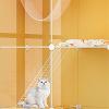 CENAP Large Indoor Cat Cage and Playpen with Cat Ladder and Hammock, Metal-Wire Enclosure for 12 Cats, Ferrets, Chinchillas, Rabbits, Small Animals and Kittens view 4