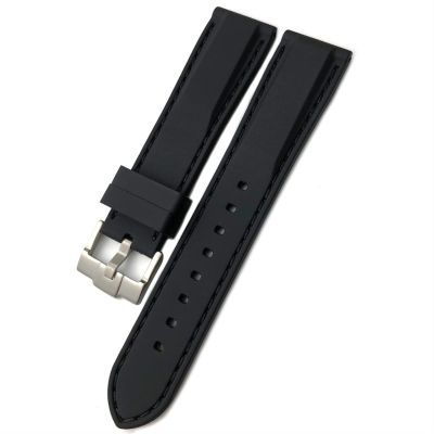 ORKDFJ Rubber Watch Band, 19/20/21/22/23/24 mm, Soft Waterproof Silicone, for Omega, 24 mm, Agate