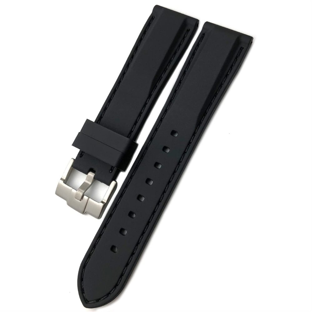 ORKDFJ Rubber Watch Band, 19/20/21/22/23/24 mm, Soft Waterproof Silicone, for Omega, 24 mm, Agate