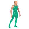 Sexy Men's Fetish Costume, Metallic-Shiny Faux Leather One-Piece, PVC Bodysuit, Clubwear, S–7XL view 1