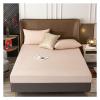 100% Waterproof Mattress Protector, Breathable Polyester Mattress Cover with 25 cm Deep Pocket, Fitted Secure Fit (Color: Pink B, Size: 180x200+2) view 1