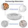XIEMINLE Round Plush Donut Dog Bed, Orthopedic Pet Sofa, 140 cm view 2