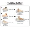 XIEMINLE Round Plush Donut Dog Bed, Orthopedic Pet Sofa, 140 cm view 3