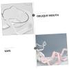 1-Pc. Inclined Cat Bowl, White, with Neck Protection, Plastic view 2