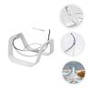 1-Pc. Inclined Cat Bowl, White, with Neck Protection, Plastic view 4