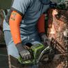Heavy-Duty Cut-Resistant Arm Sleeves for Men and Women, ANSI A9, 45.7 cm, Orange/Sunset view 4