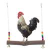 Wnvivi Chicken Cage Hanging Swing, Wooden Bird Toy view 1