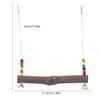 Wnvivi Chicken Cage Hanging Swing, Wooden Bird Toy view 3
