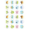 NUOBESTY 24-Piece First-Year Baby Milestone Stickers, Monthly Belly Stickers, Animal Designs, Photo Props view 1