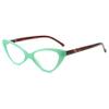 Lanomi Women's Cat-Eye Reading Glasses, Small Vintage Green Frame, +2.5 view 1