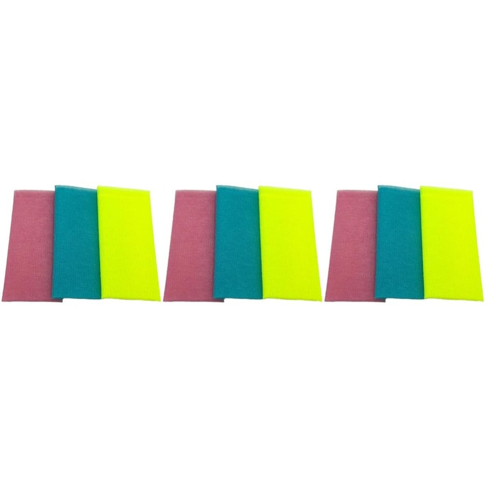 Cabilock 9-Piece Nylon Body Exfoliating Towels