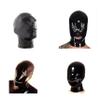 YXBLV Latex Mask, 4 Styles, Eye/Mouth Zippers, BDSM, Unisex, M view 2
