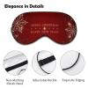 Sleep Mask with Sparkling Gold Snowflakes, Adjustable Eye Cover for Sleeping, Travel, Men and Women view 3