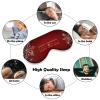 Sleep Mask with Sparkling Gold Snowflakes, Adjustable Eye Cover for Sleeping, Travel, Men and Women view 4