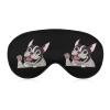 Sleep Mask with Funny French Bulldog Smile, Adjustable Strap view 1