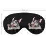 Sleep Mask with Funny French Bulldog Smile, Adjustable Strap view 2