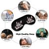 Sleep Mask with Funny French Bulldog Smile, Adjustable Strap view 4