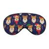 Christmas Corgi Sleep Mask with Adjustable Strap view 1