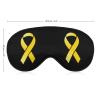 Yellow RibbonHIV Sleep Mask with Adjustable Strap for Men and Women view 2