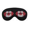 Canada Flag Lipstick Lips Sleep Mask with Adjustable Strap view 1