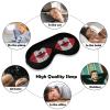 Canada Flag Lipstick Lips Sleep Mask with Adjustable Strap view 4