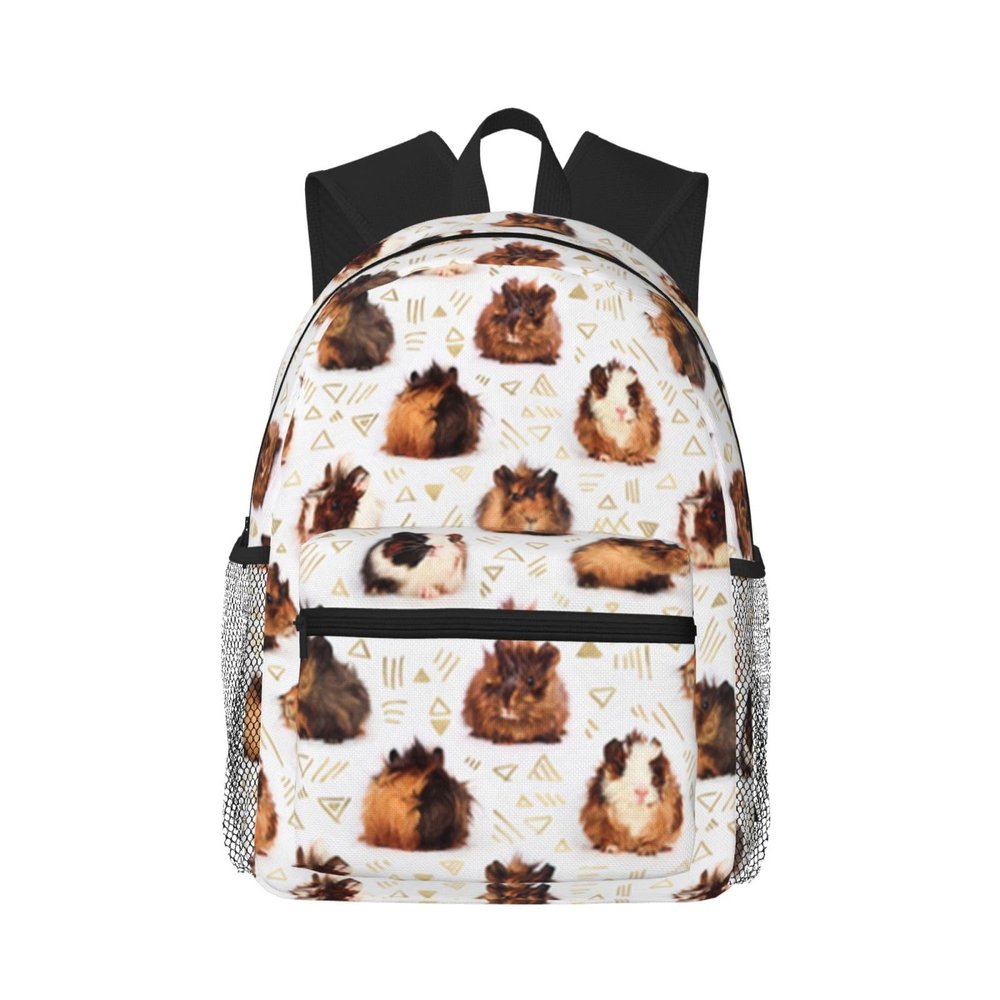 Checkered Racing Flag Print Backpack for Guinea Pigs, One Size
