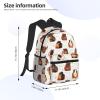 Checkered Racing Flag Print Backpack for Guinea Pigs, One Size view 4