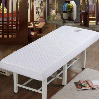 Highdi Massage Table Cover with Face Hole, Washable and Elastic, Soft Breathable Cover for SPA, Hotels and Beauty Salons, 80 x 190 cm, White