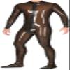 Brown Latex Rubber Bodysuit, Comfortable and Attractive, Costume, Party, Role-Play, 0.4 mm, Selectable Color, M view 1