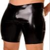 Black Latex Rubber Mask for Men, Special Occasions and Role-Play, Handmade, 0.4 mm, Black, XS view 1