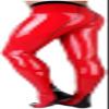 Sexy Red Latex Men's Pants with Codpiece and Socks, Front Zipper, Customizable, Color Optional, L view 3