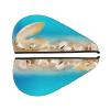 Quick-Dry Hair Towel with Sea Pearl Design, Absorbent Coral Velvet Hair-Drying Cap with Secure Button for Long, Thick Hair view 2