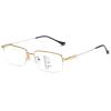OnSaya Progressive Multifocal Computer Reading Glasses, Metal Half-Frame, Gold, 3 view 1