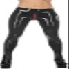 Latex Leggings for Women, Rubber Leggings, Crotch Zipper, Two-Way Zipper, Adjustable, Black, 3XL view 1