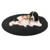 XIEMINLE Round Plush Donut Dog Bed, Washable Non-Slip Pet Bed for Dogs and Cats view 1