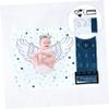 Toyvian 2-Piece Baby Blanket Set, Gauze Photo Blankets, Comfortable Material for Boys and Girls view 3