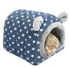 YUANST Hedgehog Bed Hideout Nest for Hamsters, Guinea Pigs and Small Pets, Blue view 1