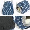 YUANST Hedgehog Bed Hideout Nest for Hamsters, Guinea Pigs and Small Pets, Blue view 3