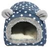YUANST Hedgehog Bed Hideout Nest for Hamsters, Guinea Pigs and Small Pets, Blue view 4