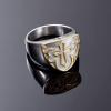 BIAIHQIE Cremation Memorial Cross Ring for Ashes, Engraved Stainless Steel Keepsake, 3.11 view 2