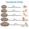 XIEMINLE Round Plush Donut Dog Bed, Machine Washable, for Medium and Large Dogs view 3