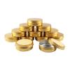 BPZXL 12-Pack 100 mL Gold Aluminum Tins with Screw Lids and Labels view 1