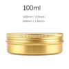 BPZXL 12-Pack 100 mL Gold Aluminum Tins with Screw Lids and Labels view 2